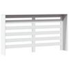 vidaXL Cache-radiateur blanc 149x20x82 cm bois d'ing&eacute;nierie