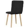 vidaXL Chaises &agrave; manger lot de 2 noir tissu
