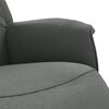 vidaXL Fauteuil inclinable avec repose-pieds gris fonc&eacute; tissu
