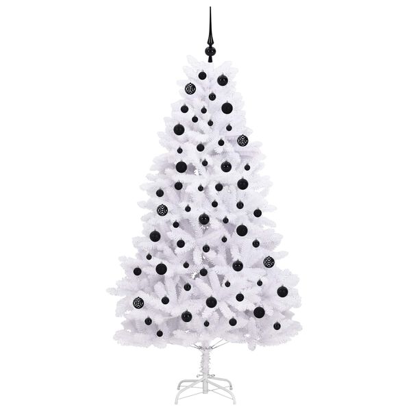 vidaXL Sapin de No&euml;l Artificiel &agrave; Branches Articul&eacute;es Blanc 180 cm