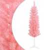 vidaXL Arbre de No&euml;l artificiel slim 120 cm PVC et Acier Rose