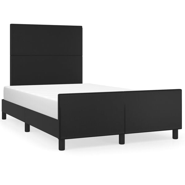vidaXL Cadre de lit sans matelas noir 120x190 cm similicuir