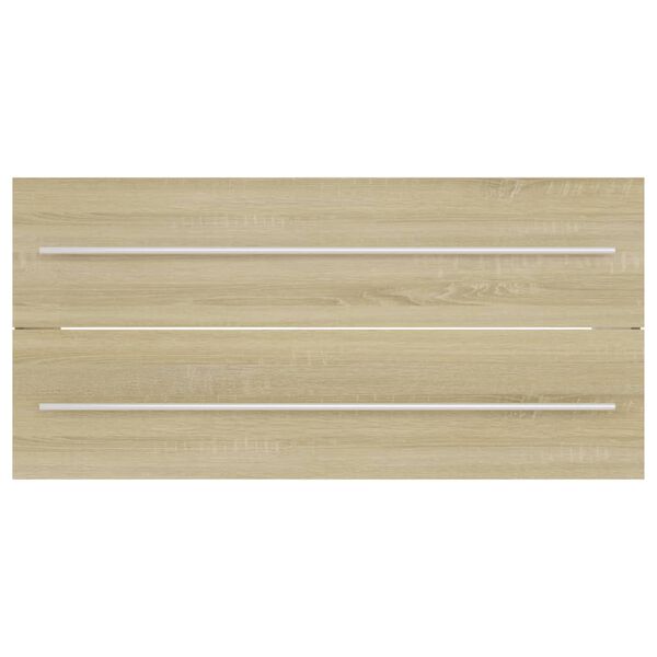 vidaXL Armoire d'&eacute;vier Ch&ecirc;ne sonoma 100x38,5x48 cm Bois d&rsquo;ing&eacute;nierie