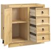 vidaXL Armoire avec tiroir SKI Brun Miel 80 x 46 x 81 cm Pin massif