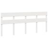 vidaXL Cadre de lit sans matelas blanc 180x200 cm bois massif de pin