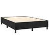 vidaXL Sommier &agrave; lattes de lit matelas et LED Noir 140x200 cm Velours