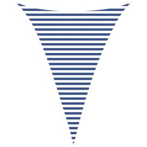 vidaXL Voile d'ombre Bleu et Blanc 3 x 4 x 4 m 100 % polyester Oxford