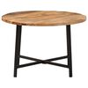 vidaXL Table basse 54x54x35 cm bois de manguier solide et fer