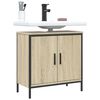 vidaXL Armoire lavabo de salle de bain ch&ecirc;ne sonoma 60x30x60 cm