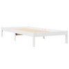 vidaXL Lit biblioth&egrave;que sans matelas blanc 90x190cm bois de pin massif