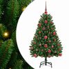 vidaXL Sapin de No&euml;l artificiel 120 cm 150 LED Blanc chaud Vert