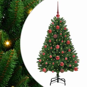 vidaXL Sapin de No&euml;l artificiel 120 cm 150 LED Blanc chaud Vert