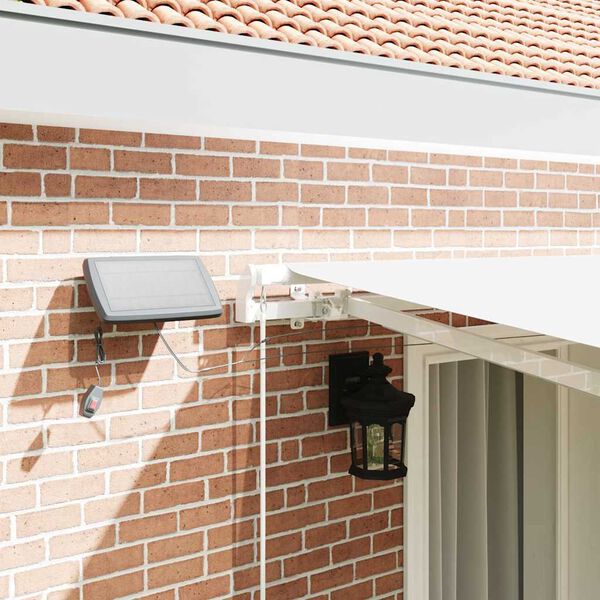 vidaXL Auvent Rétractable Blanc 400 × 300 cm Tissu et acier