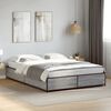 vidaXL Cadre de lit sans matelas sonoma gris 135x190 cm