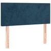 vidaXL T&ecirc;te de lit Bleu fonc&eacute; 100x5x78/88 cm Velours
