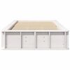 vidaXL Cadre de lit Blanc 75 x 190 cm Bois de pin massif