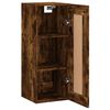 vidaXL Armoire murale ch&ecirc;ne fum&eacute; 34,5x34x90 cm bois d'ing&eacute;nierie