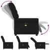 vidaXL Fauteuil de massage inclinable &eacute;lectrique Noir Tissu
