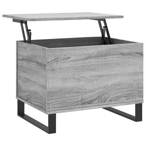 vidaXL Table basse Sonoma gris 60x44,5x45 cm Bois d'ing&eacute;nierie