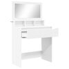 vidaXL Tables de maquillage pour chambre Blanc 80 x 39,6 x 135 cm