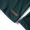 T-shirt pour enfants &agrave; manches longues vert fonc&eacute; 128