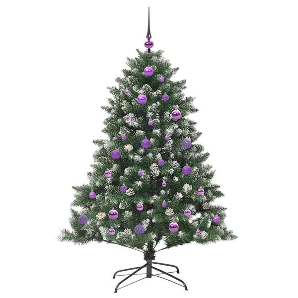 vidaXL Sapin de No&euml;l artificiel Vert 150 cm PVC, plastique et acier