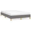 vidaXL Cadre de lit sans matelas gris fonc&eacute; 120x190 cm tissu