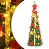 vidaXL Sapin de Noël artificiel escamotable 50 LED vert 120 cm