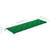 vidaXL Banc de jardin avec coussin vert 175 cm Bois de teck massif
