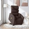 vidaXL Fauteuil inclinable de massage électrique Marron foncé Tissu