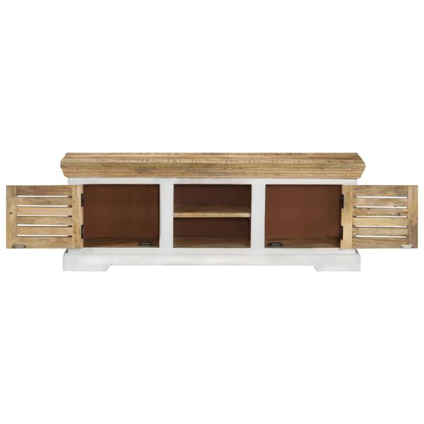 vidaXL Meuble TV 110x30x40 cm Bois massif de manguier
