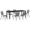 vidaXL Ensemble de salle &agrave; manger pour jardin 7 pc Anthracite