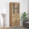 vidaXL Haut Armoire Montage mural Ch&ecirc;ne artisanal 69,5 x 34 x 180 cm