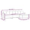 vidaXL Canap&eacute; &agrave; 3 places avec repose-pieds Gris fonc&eacute; 210 cm Tissu