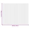 vidaXL Tapis rectangulaire naturel 80x100 cm bambou