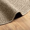 vidaXL Tapis ZIZUR beige &Oslash; 120cm aspect de jute int&eacute;rieur et ext&eacute;rieur