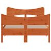 vidaXL Cadre de lit sans matelas cire marron 120x200cm bois pin massif
