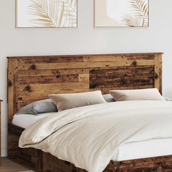 vidaXL T&ecirc;te de lit Bois Ancien 200 cm Bois d'ing&eacute;nierie