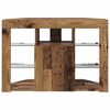 vidaXL Meuble TV LED d'Angle Bois ancien 100x40x68cm Bois d'ing&eacute;nierie
