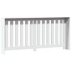 vidaXL Cache-radiateur blanc 175x20x82 cm bois d'ing&eacute;nierie