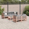 vidaXL Salon de jardin 6 pcs et coussins bois massif sapin de douglas