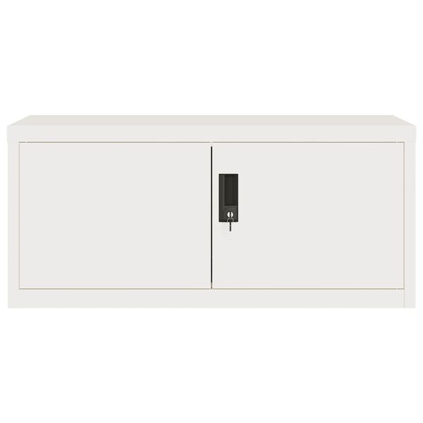 vidaXL Classeur blanc 90x40x130 cm acier