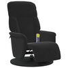 vidaXL Fauteuil de massage inclinable Noir 91 x 71 x 105 cm Velours