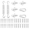 vidaXL Jeu d'accessoires de voile d'ombrage 8 pcs Acier inoxydable