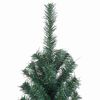 vidaXL Sapin de Noël artificiel avec support vert 500 cm PVC