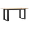 vidaXL Table basse cadre en O 100x50x45 cm bois de pin massif et acier
