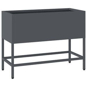 vidaXL Bac de jardin sur&eacute;lev&eacute; Anthracite 60 x 26 x 45 cm Acier