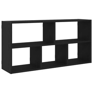 vidaXL &Eacute;tag&egrave;re murale en ch&ecirc;ne noir 100 x 25 x 50 cm bois d'ing&eacute;nierie