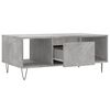 vidaXL Table basse Gris b&eacute;ton 90x50x36,5 cm Bois d'ing&eacute;nierie