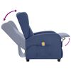 vidaXL Fauteuil de massage Bleu Tissu